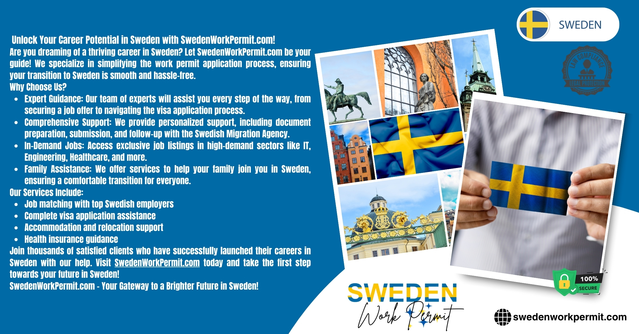 Sweden Work Permit and Business Resident Visa Requirements for Russian Citizens